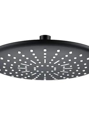 Лійка для душу стельова mixxus sh-15-oh black (230мм) (le2783)