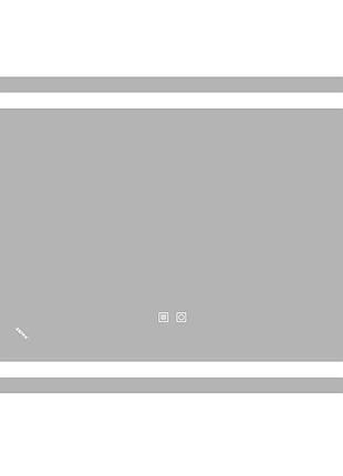 Зеркало zerix kubix mr04-80x60-reverse с led touch, anti-fog, диммером, регулятором яркости (zx6054)
