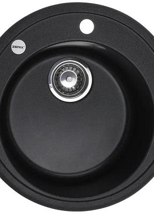 Мийка кухонна zerix zs-510r-13 графитная (zx4537)
