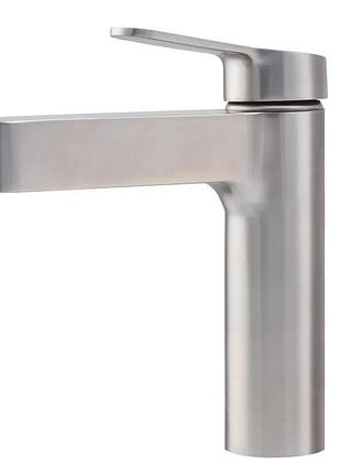 Смеситель для умывальника koer ki-10016-02 (с нерж. стали) (колир нерж) (kr4789)