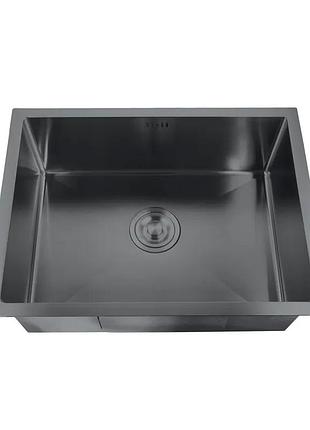 Мийка zerix zh4843b-215 (3.0/1.0) pvd-black (zm5555)