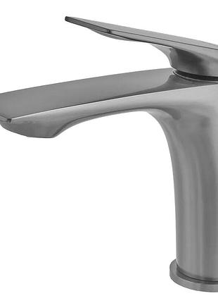 Змішувач для умивальника mixxus premium derby 001 nut graphite (колір графіт) (mi6607)
