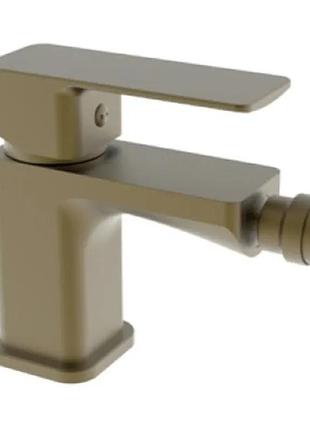 Змішувач гігієнічний для біде haiba kubus 002 brushed gold (hb9624)