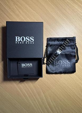 Браслет hugo boss чоловічий чорного кольору