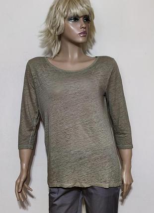 Лляний льон лонгслів преміум футболка j.crew/5359/