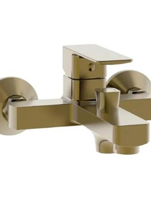 Смеситель для ванны haiba kubus 009 (euro) brushed gold (hb9628)