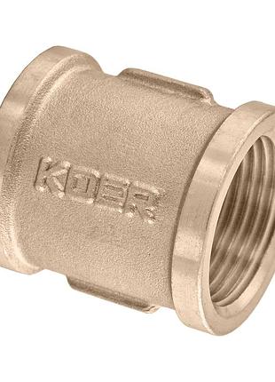 Муфта koer kf.c08.wn - 3/4" без никеля (mx1492)
