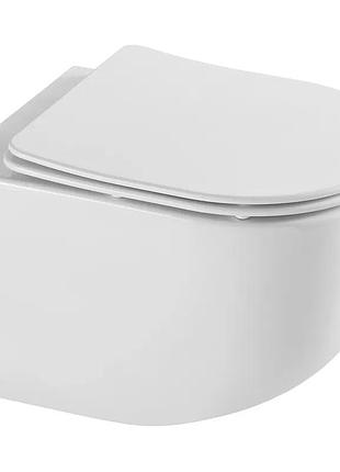 Унитаз подвесной mixxus premium ellipse-0302-t3 495x360x370mm, система смыва tornado 3.0 (mp6462)