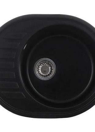 Мойка кухонная zerix zs-6250r-14 черный металлик (zx4554)
