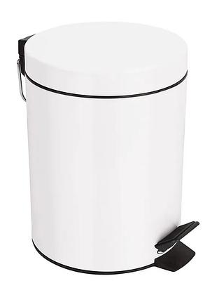 Відро для сміття кругле zerix strong-mb0120 white 20 л (колір білий) (zx4630)