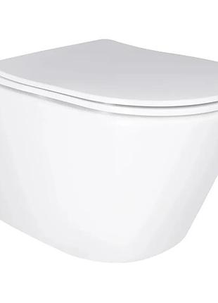 Унитаз подвесной mixxus bevel-0303-t3 485x360x365mm, система смыва tornado 3.0 (mi6703)