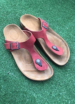 38 р(24,5см). birkenstock gizeh. вьетнамкі. оригінал шкіра
