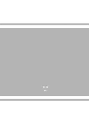 Зеркало zerix mirra mr05-120x80 с led touch, anti-fog, диммером, регулятором яркости (zx6061)