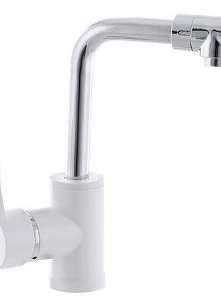 Смеситель для кухни plamix mario-001 white (без подводки) (pm0556)