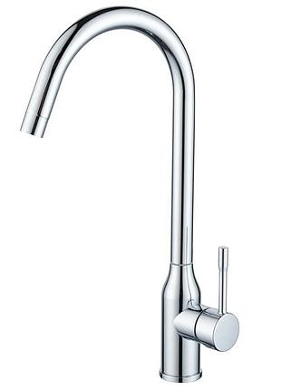 Смеситель для кухни zerix crv-011 chrome с нерж. стали (цвет хром) (zx6148)