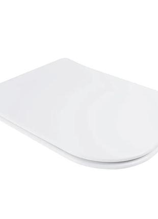 Сиденье-крышка для унитаза mixxus seat cover quadro-2003 с микролифтом 430х338х35mm (mi6689)
