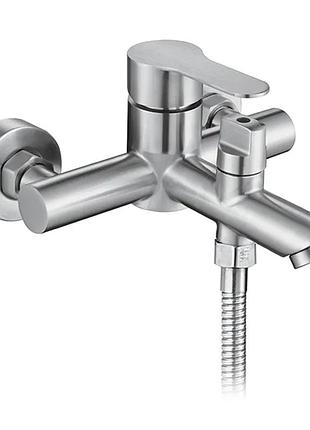 Смеситель для ванны zerix dax-142 (euro) с нерж. стали sus304 (zx4824)