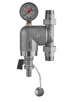 Фильтр тонкой очистки с поворотным соединением и манометром koer kr.1240 - 3/4" (kr5879)