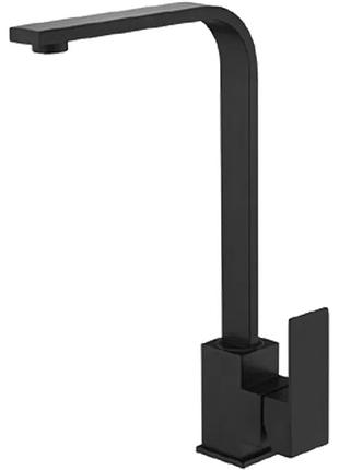 Смеситель для кухни с нерж. стали sus304 zerix kub-011 black (zx4704)