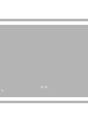 Зеркало zerix mirra mr05-90x70-reverse с led touch, anti-fog, диммером, регулятором яркости (zx6059)