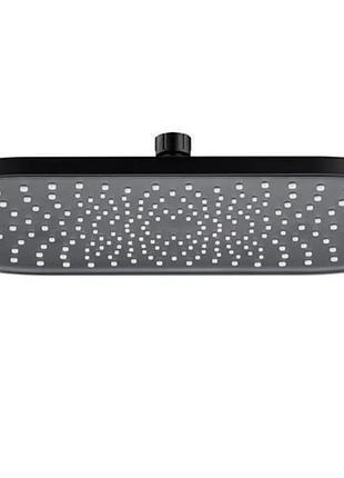 Верхний душ mixxus sh-18-oh black (300x200 мм) (le2791)