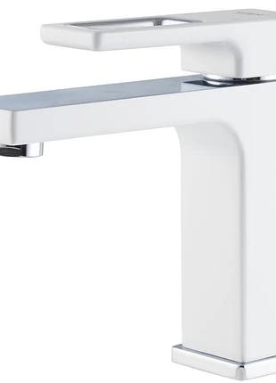 Смеситель для умывальника koer kb-10009-04 (цвет хром+белый) (kr5975)