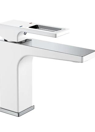 Смеситель для умывальника mixxus premium walter 001 (nut) white-chrome (mi6620)