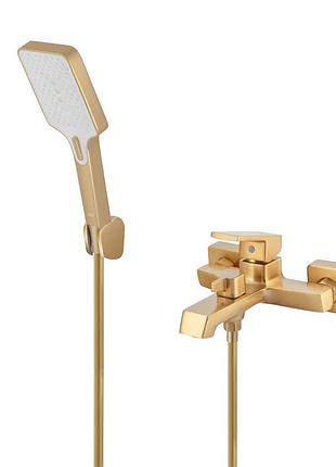 Смеситель для ванны haiba gaudi 009 euro brushed gold (hb9599)