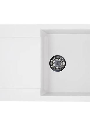 Мойка кухонная zerix zs-7950s-01 белая (zx4579)