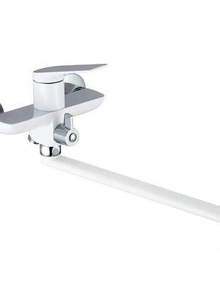 Смеситель для ванны mixxus premium derby 006 (euro) white-chrome (mi6614)