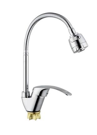Смеситель для кухни с рефлекторным изливом champion yub 011-181 (nut) reflector (mi6386)