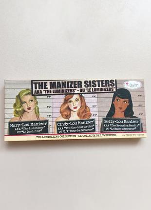 Палетка хайлайтеров thebalm the manizer sisters