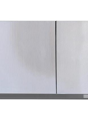 Панель змиву koer kt-0610-str-01 240x160x32mm пластикова, кнопка квадратна (колір хром з лінійною структурою) (kr6147)