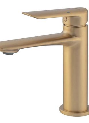 Змішувач для умивальника koer kb-10028-12 (колір матове золото) (kr5291)