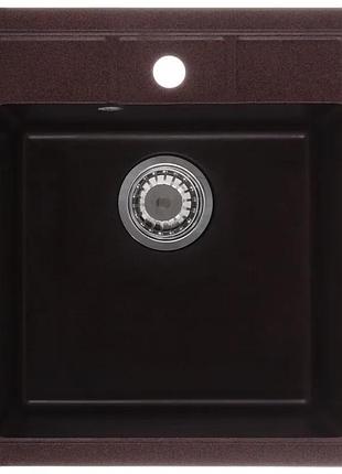 Мийка кухонна zerix zs-4651s-12 коричнева (zx4568)