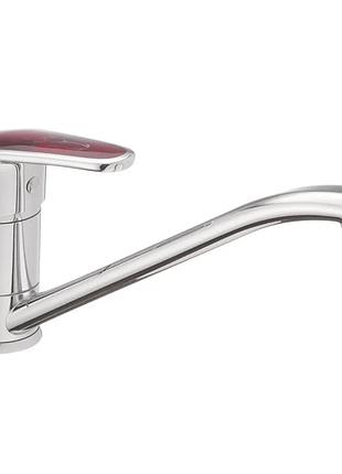 Змішувач для кухні haiba magic 004 red (колір хром) (hb0688)
