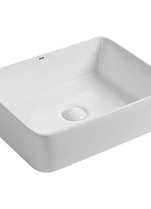 Раковина накладная mixxus premium quadro-0103 480х370х130mm (mp6514)