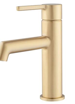 Смеситель для умывальника koer kb-10029-12 цвет матовое золото (kr5501)
