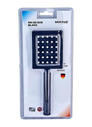 Лейка в душ mixxus sh-02.sus black (mi6120)