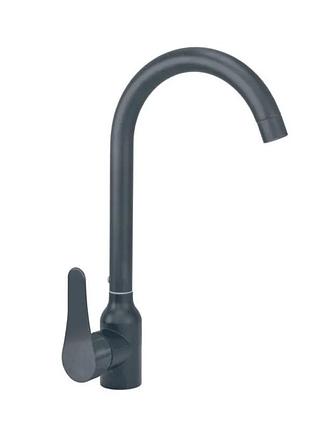 Смеситель для кухни champion sap-011 graphite с нерж. стали (ch6451)
