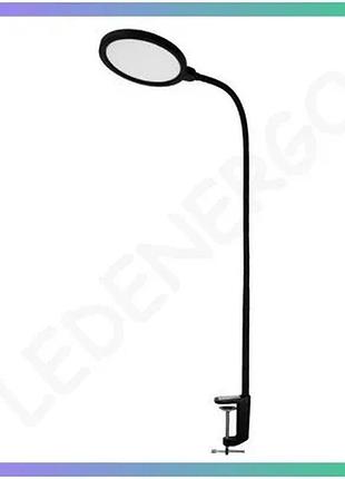 Led настольная лампа violux flex 10w 550lm 3000-6500k черная светодиодный светильник для рабочего стол sku_541101