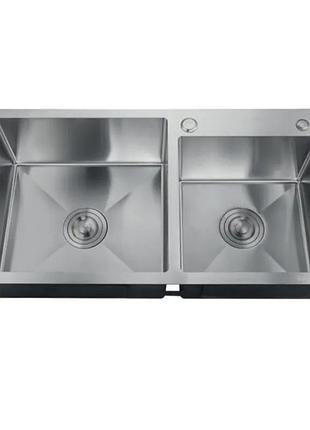 Мойка zerix zh7843d-215.sus304 (3.0/0.8) из нержавеющей стали sus304 (mx1593)