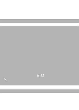 Дзеркало zerix sansa mr01-80x60-reverse з led touch, anti-fog, димером, рег. яскравості (zx6049)