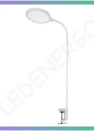 Led настільна лампа violux flex 10w 550lm 3000-4000-6500k біла регульована яскравість світильник для р sku_541001