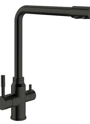 Смеситель для кухни mixxus sus-021 black из вых. для питьевой воды (mi5861)