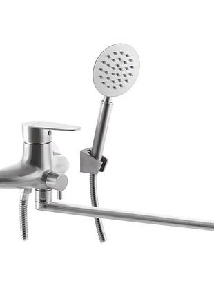 Змішувач для ванни з нерж. стали sus304 zerix asa-006 (euro) (zx3159)