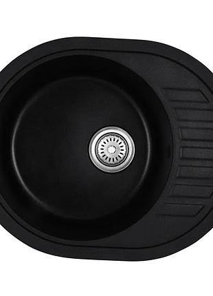 Мийка кухонна haiba hb8311-g226 black 570x450x180 (hb0979)