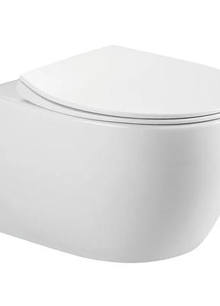 Унитаз подвесной mixxus ellipse-0307-t3 520x373x365mm, система смыва tornado 3.0 (mi6706)