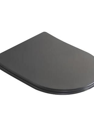 Сиденье-крышка для унитаза mixxus premium seat cover ellipse-2005 gray 445х360х37mm дюропласт (mp6685)