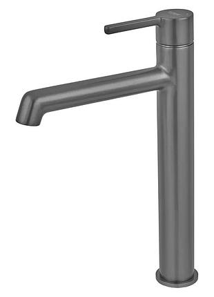 Смеситель для умывальника высокий koer kb-11029-07 цвет графит (kr5496)